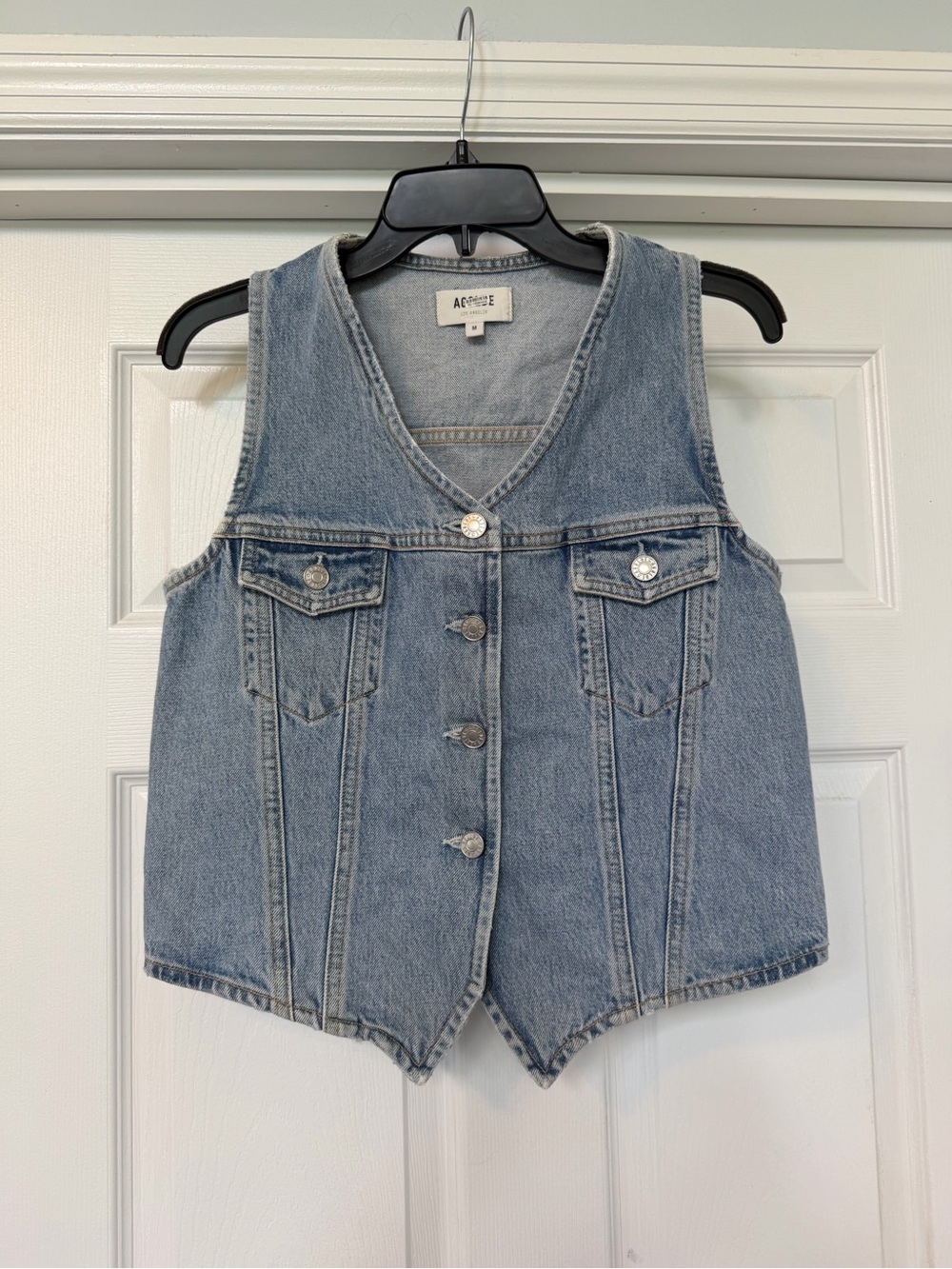 Agolde Light Blue Denim Vest